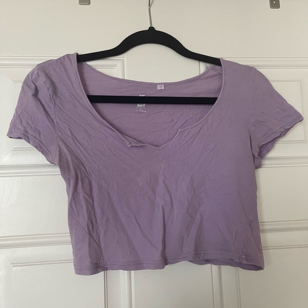Me To We cropped v neck top